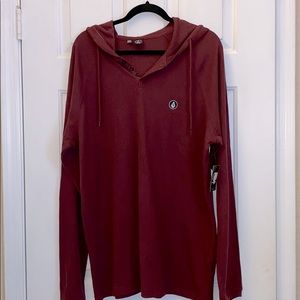 Volcom Thermal Long Sleeve Hood Shirt- New w/tag